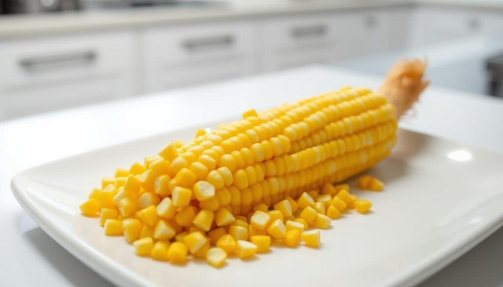 A Small Portion Of Freshly Harvested Corn Kernels, Arranged Neatly On A White Plate Or Tray. The Lighting Is Soft And Diffused, Creating A Natural, Appetizing Look. The Corn Appears Plump, Vibrant, And Ready To Be Enjoyed. In The Background, A Minimalist, Clean-Lined Kitchen Counter Or Table, Hinting At The &Quot;Fit Glow Guide&Quot; Brand'S Emphasis On Healthy, Balanced Eating. The Overall Mood Is One Of Simplicity, Portion Control, And The Nutritional Benefits Of Incorporating Corn Into A Weight-Loss-Focused Diet. A Small Portion Of Freshly Harvested Corn Kernels, Arranged Neatly On A White Plate Or Tray. The Lighting Is Soft And Diffused, Creating A Natural, Appetizing Look. The Corn Appears Plump, Vibrant, And Ready To Be Enjoyed. In The Background, A Minimalist, Clean-Lined Kitchen Counter Or Table, Hinting At The &Quot;Fit Glow Guide&Quot; Brand'S Emphasis On Healthy, Balanced Eating. The Overall Mood Is One Of Simplicity, Portion Control, And The Nutritional Benefits Of Incorporating Corn Into A Weight-Loss-Focused Diet.