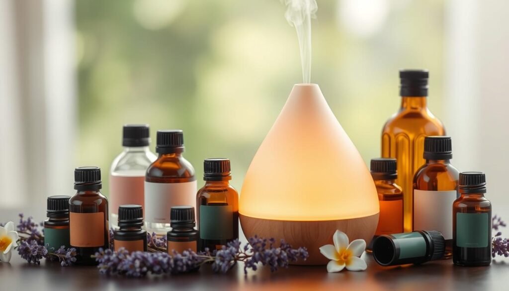 Image Of Essential Oils And A Diffuser Image Of Essential Oils And A Diffuser