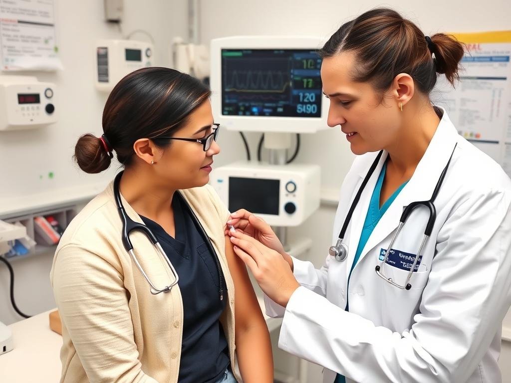 Doctor Supervising B12 Shot For Weight Loss Treatment