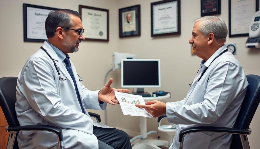 Person Discussing B12 Shot For Weight Loss Expectations With Healthcare Provider
